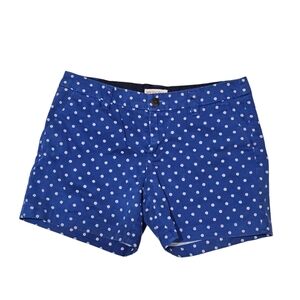 Merona Women's Blue & White Polka Dot Chino Shorts Size 4